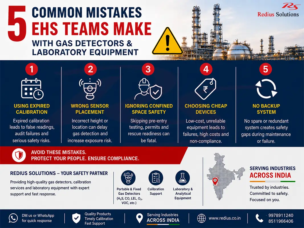 5 Common Mistakes EHS Teams Make with Gas Detectors & Laboratory Equipment (And How to Avoid Them)